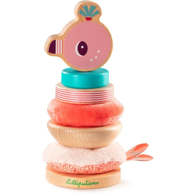 lilliputiens-pyramide-zum-stapeln-ana-s-motorik-stapelturm-8-x-18-3-cm-ab-12-mon image 1