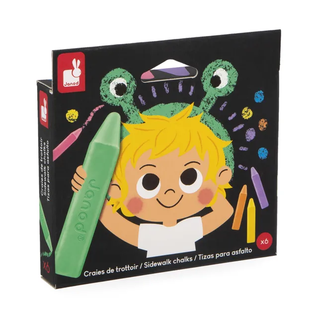 janod-10-abwaschbare-stra-enkreiden-xxl-quadrat-j07417-leuchtende-farben-ab-3-ja image 1