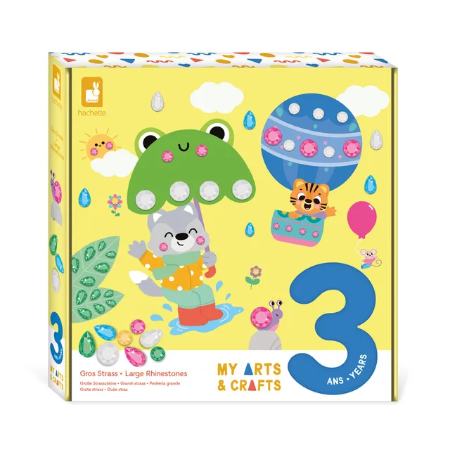 janod-my-arts-crafts-strasssteine-j09145-kreativset-mit-4-bildern-ab-3-jahren image 1
