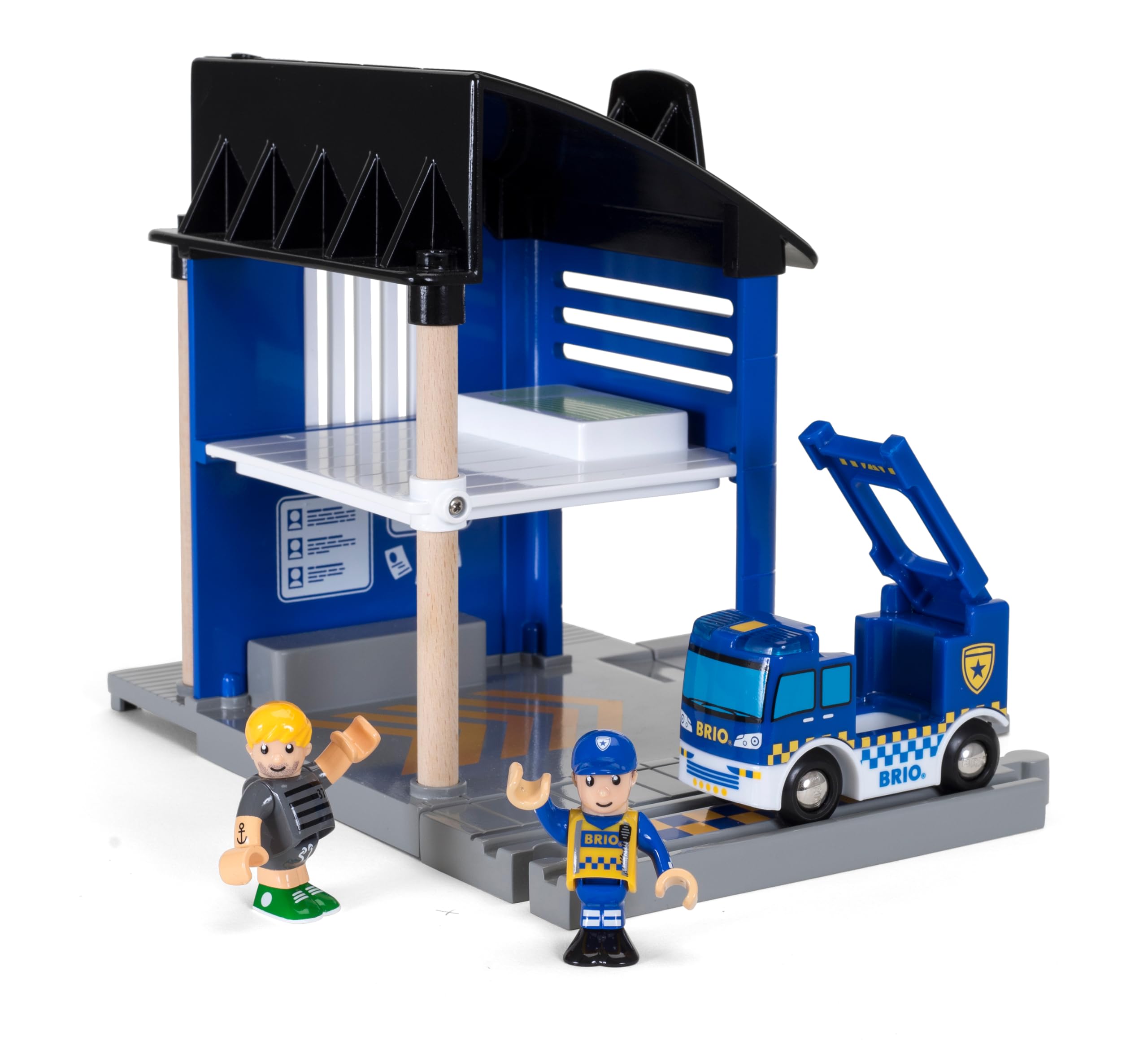 brio-world-polizeistation-mit-einsatzfahrzeug-holzspielzeug-ab-3-jahre image 3