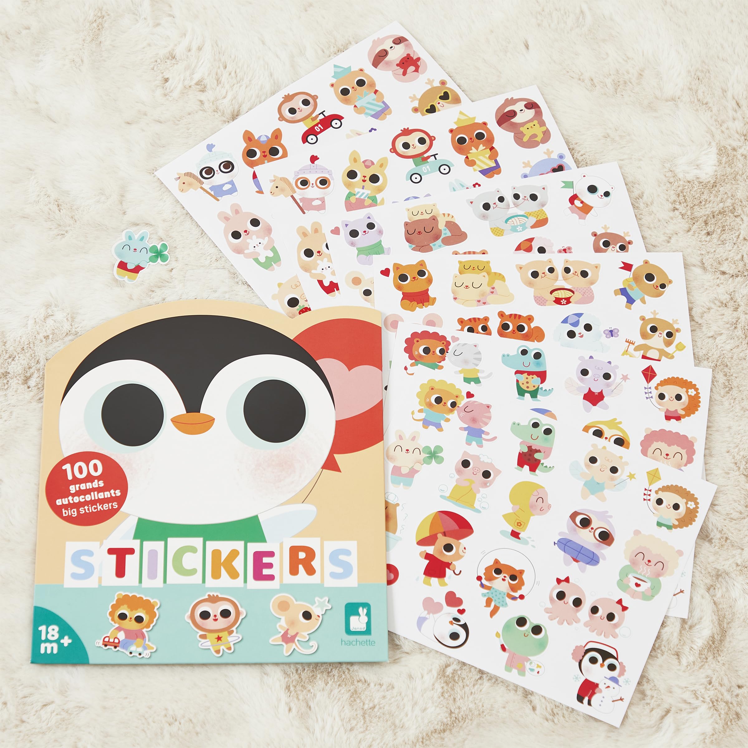 janod-sticker-babys-tiere-100-gro-e-sticker-ab-18-monaten-j09193 image 5