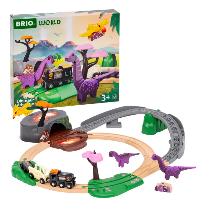 brio-world-36094-dinosaurier-abenteuer-set-zugset image 1