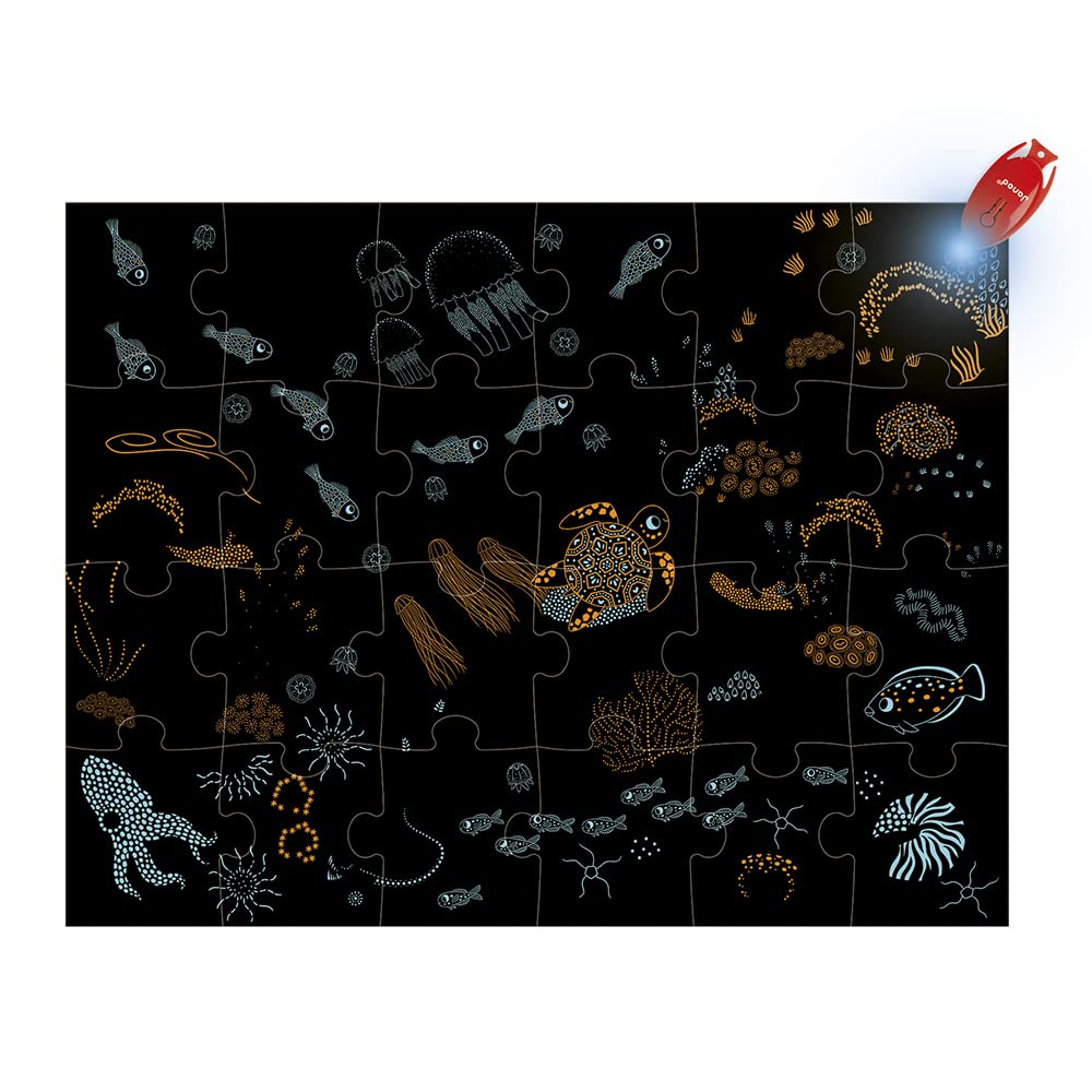 janod-j02654-magisches-puzzle-ozean-24-teile-mit-lampe-ab-3-jahren image 3