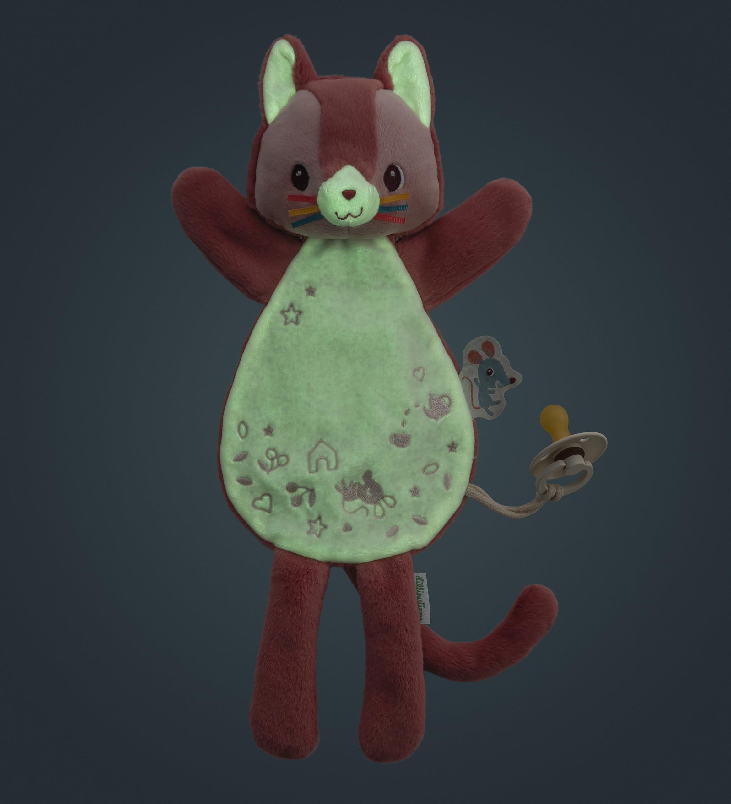 lilliputiens-jeanne-die-katze-leucht-schmusetuch-mit-fingerpuppe image 3