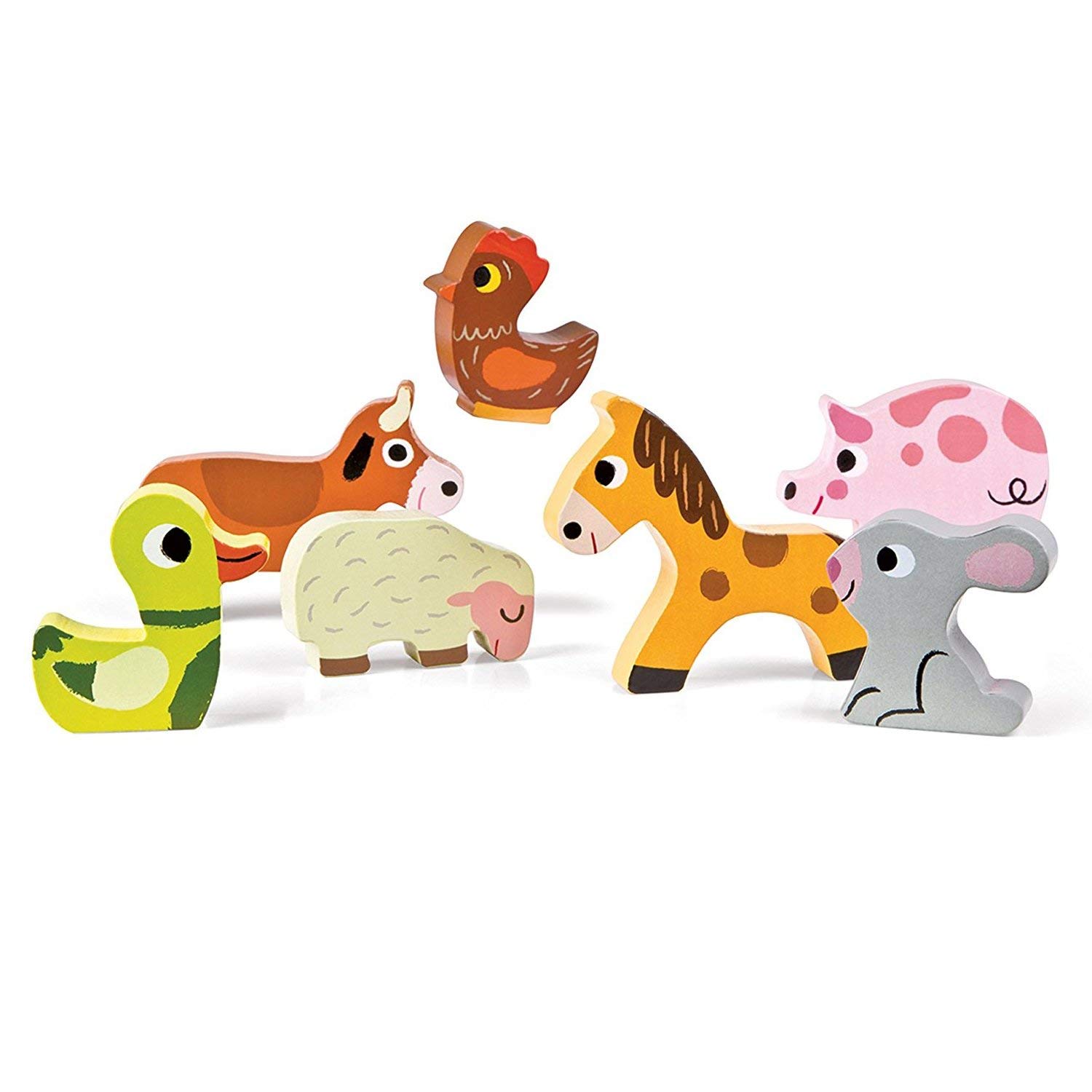 janod-chunky-puzzle-bauernhoftiere-j07055-holz-steckpuzzle-7-teile image 2