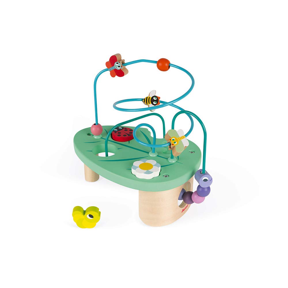 janod-motorik-spiel-wiese-motorikschleife-mit-2-schleifen-und-3-puzzleteilen image 1