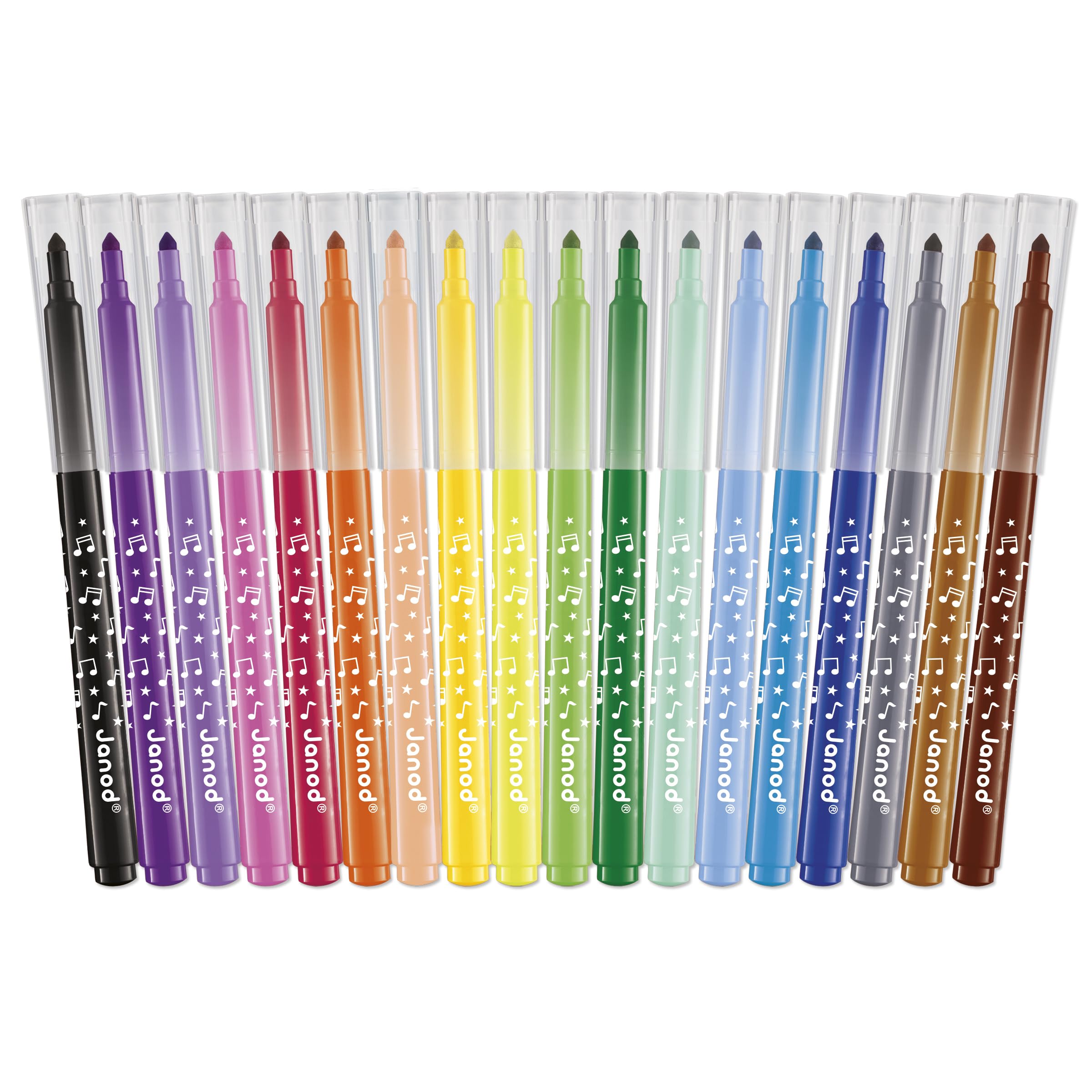 janod-j07407-filzstifte-set-18-farben-abwaschbar-mit-konischer-spitze-ab-3-jahre image 2