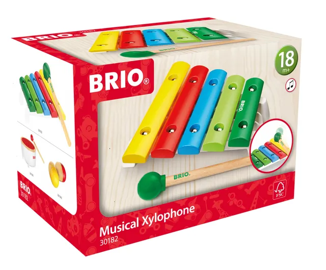 brio-kleinkind-xylophon-mit-schl-gel-5-t-ne image 1