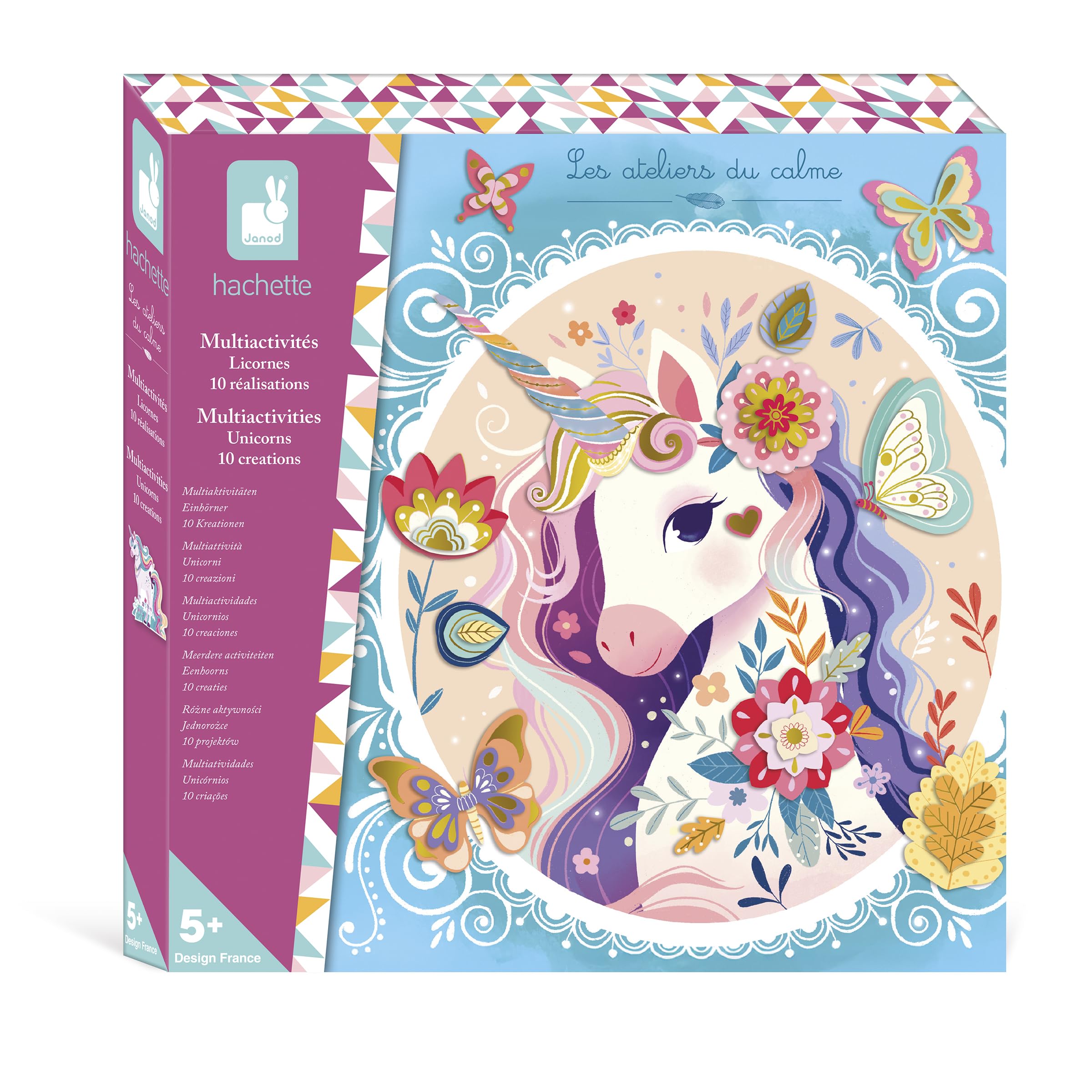 janod-kreativset-multi-activit-s-licorne-einhorn-13-bastelaktivit-ten-ab-6-jahre image 1