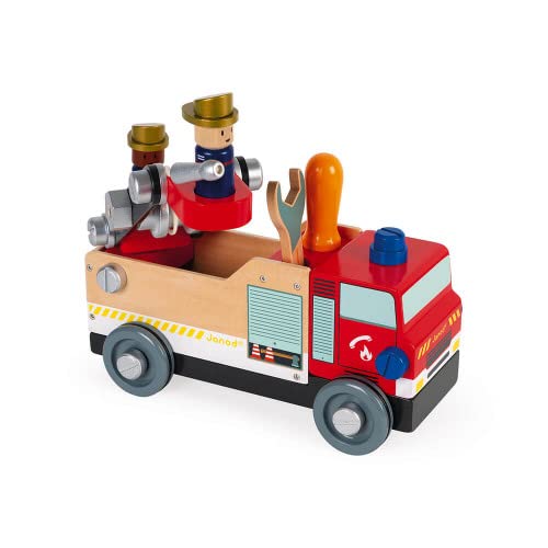 janod-brico-kids-feuerwehrwagen-holz-bausatz-45-teile-j06469-ab-3-jahren image 6