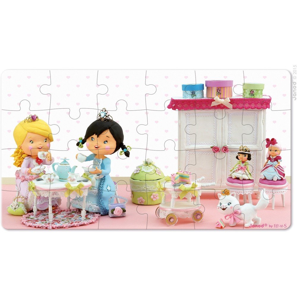 janod-j02770-puzzle-rose-prinzessin-2-motive-24-und-36-teile-3-6-jahre image 2