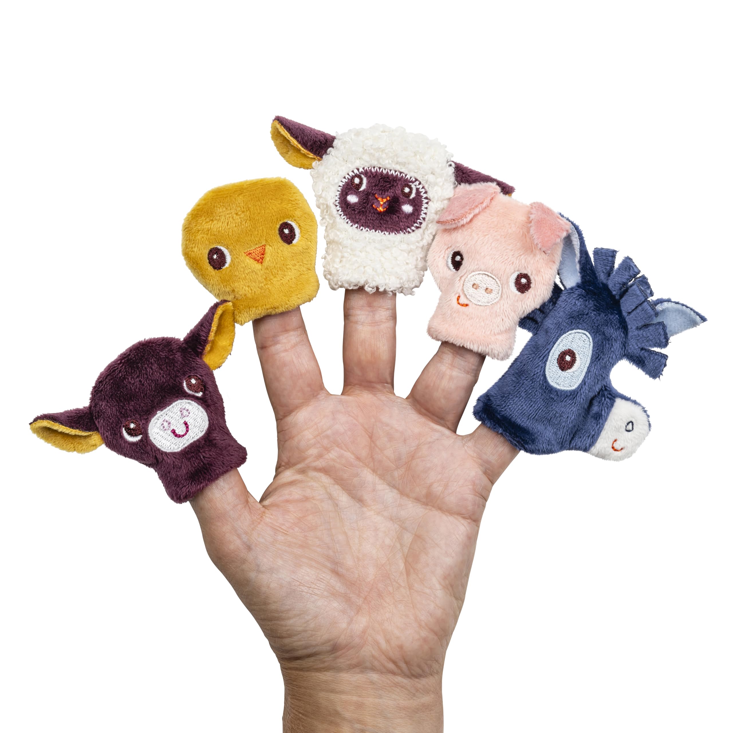 lilliputiens-bauernhofbabys-stoff-puppenbuch-mit-5-fingerpuppen image 3
