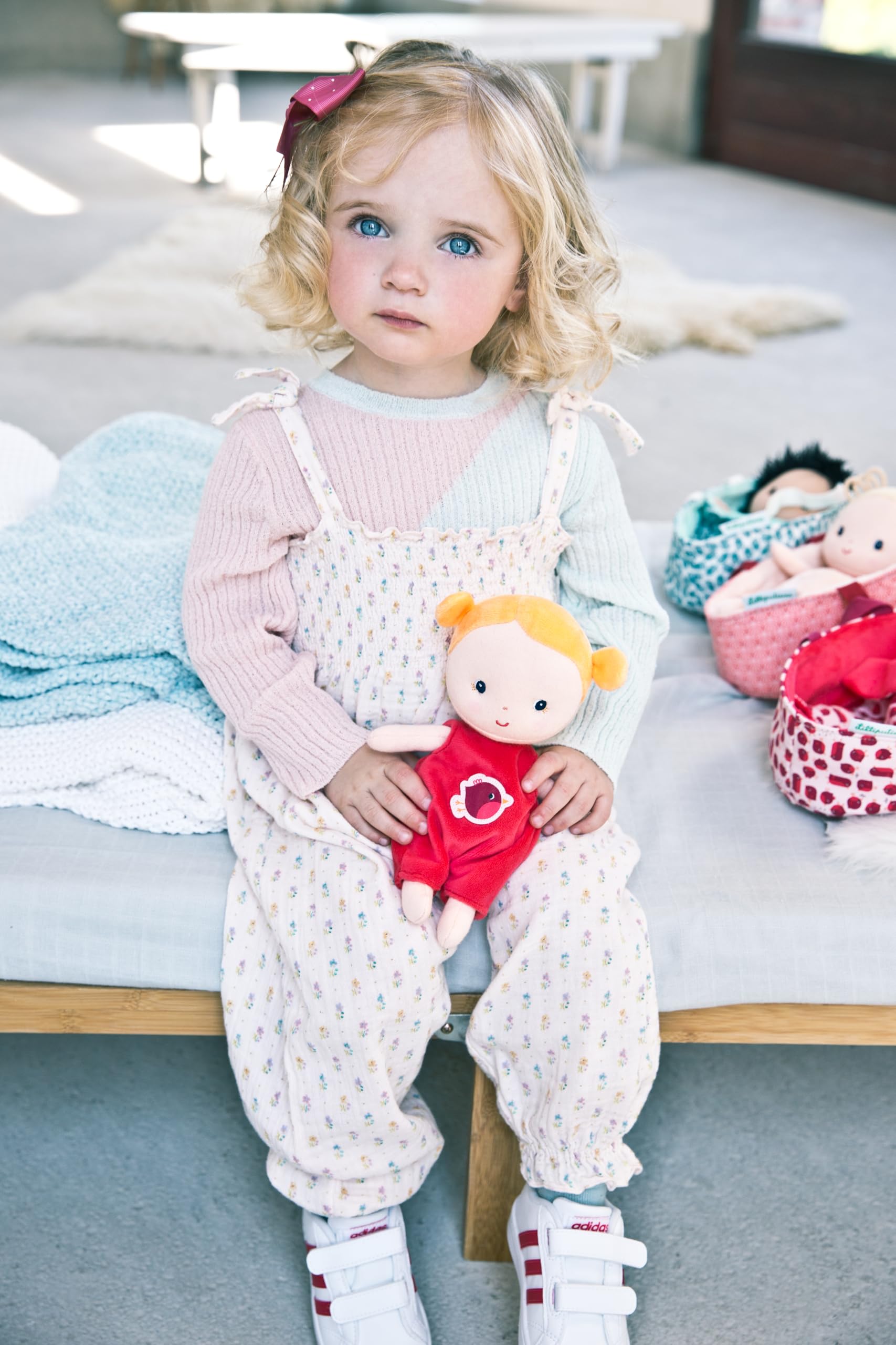 lilliputiens-baby-agathe-stoff-babypuppe-22-cm-mit-tragetasche image 5