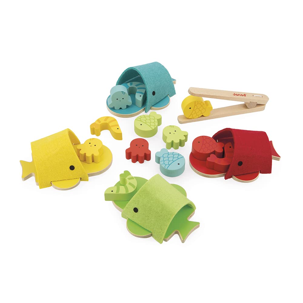 janod-sortierspiel-walfisch-j08276-17-teiliges-motorikspiel-aus-holz-ab-2-jahre image 1