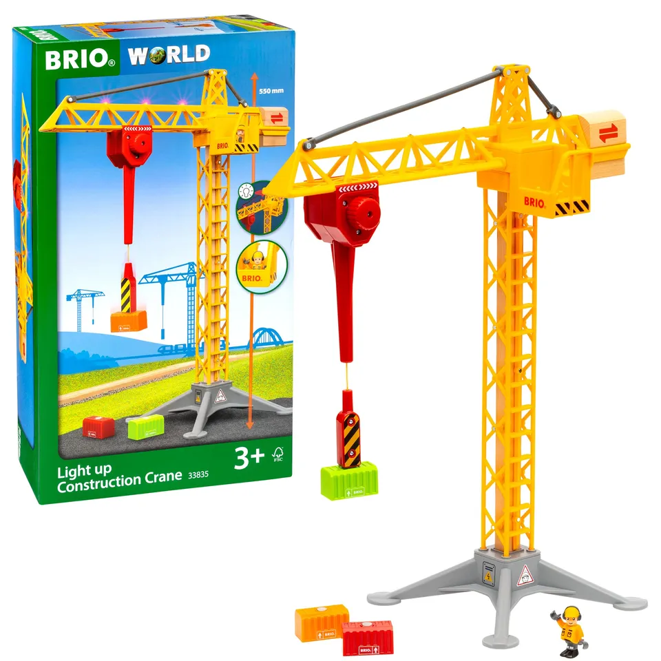 brio-world-gro-er-baukran-mit-licht-33835-holzeisenbahn-baustelle image 1