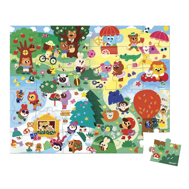 janod-lernpuzzle-alltagsrituale-24-teile-poster-ab-3-jahren image 1
