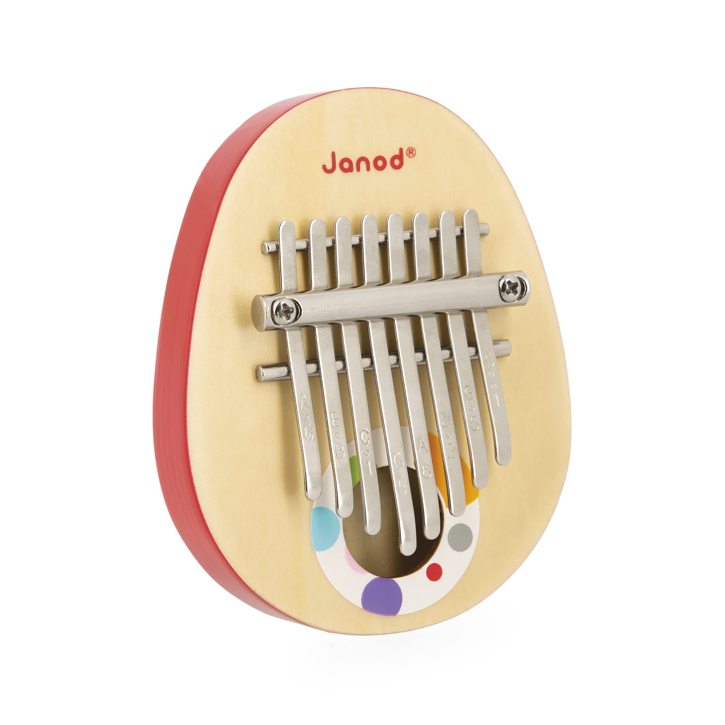 janod-confetti-holz-kalimba-j07642-mit-8-metall-lamellen image 1