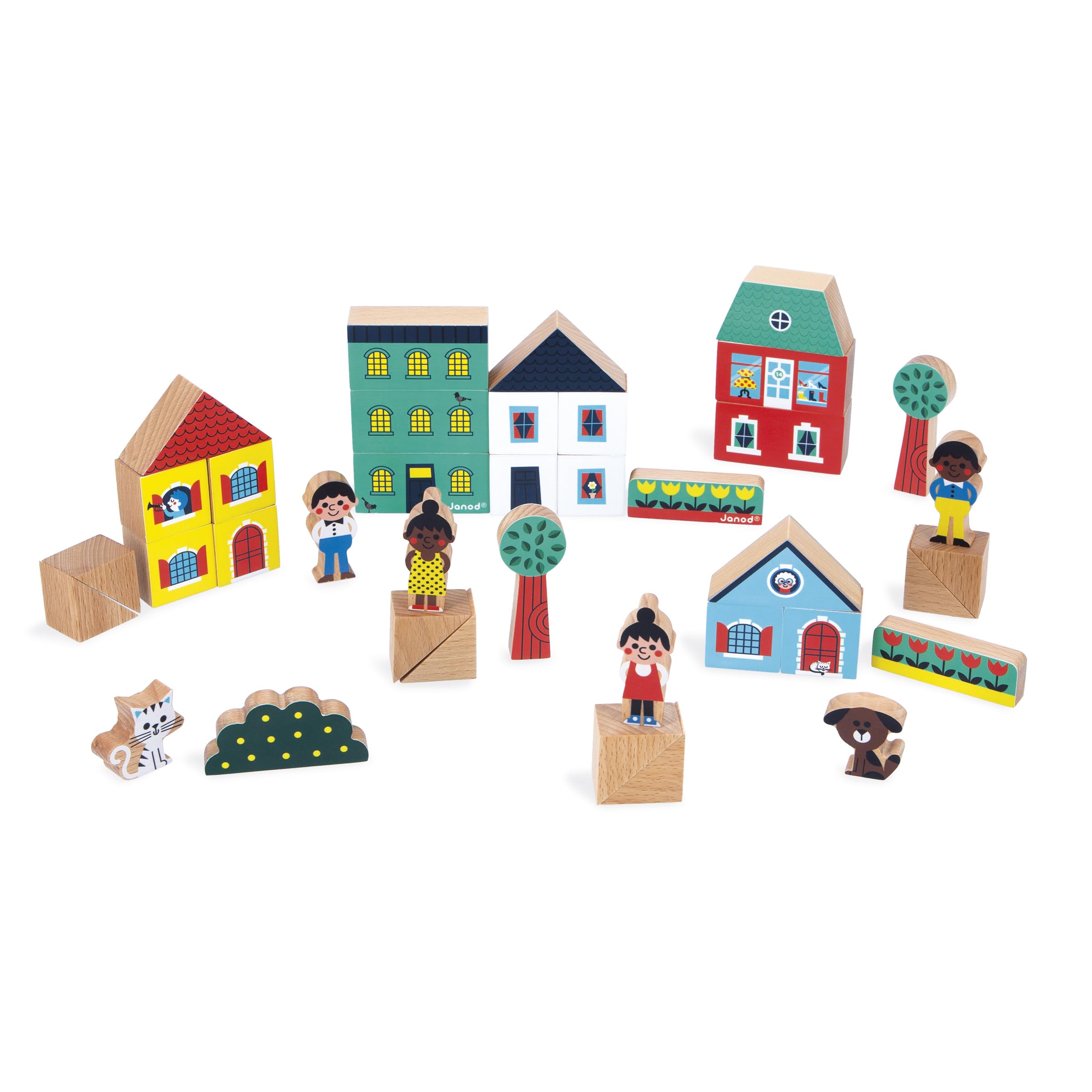 janod-bausteine-stadt-j05917-set-aus-36-holzw-rfeln-mit-figuren image 3
