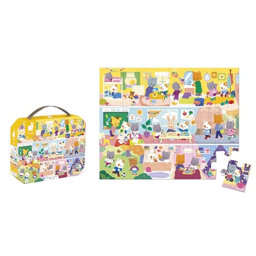janod-kinderpuzzle-die-party-36-teile-mit-koffer-ab-4-jahren image 7