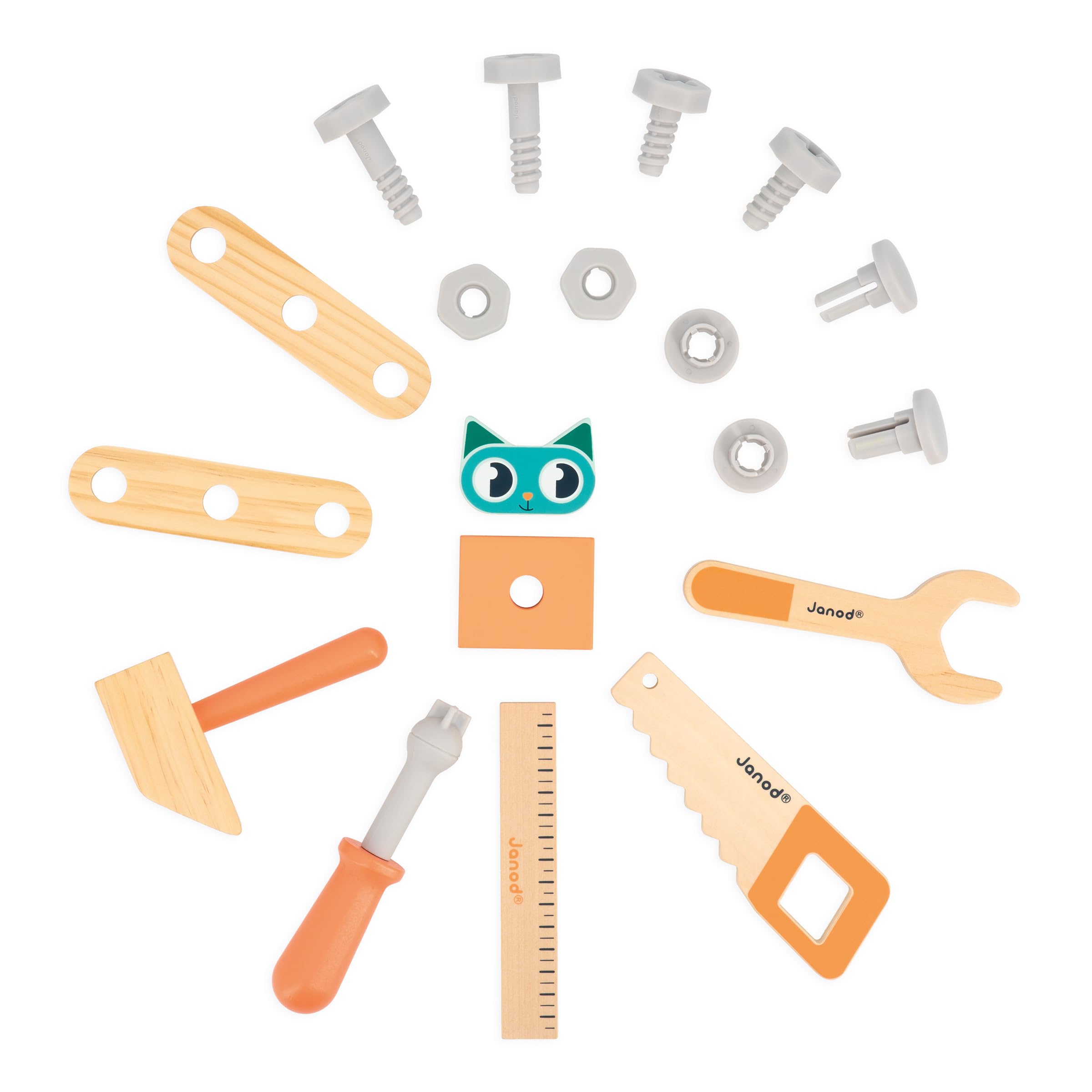 janod-brico-kids-mein-erstes-konstruktionsspiel-nachzieh-diy-lkw-holz-23-teile image 4