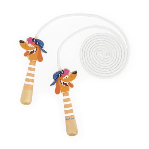 janod-j03378-springseil-kinder-verstellbar-2-m-holzgriff-hundekopf image 8