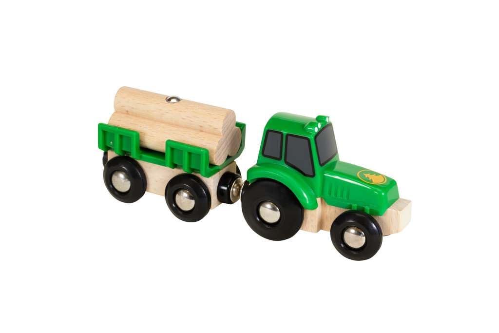 brio-world-traktor-mit-holz-anh-nger-fahrzeug-set-ab-3-jahre image 1
