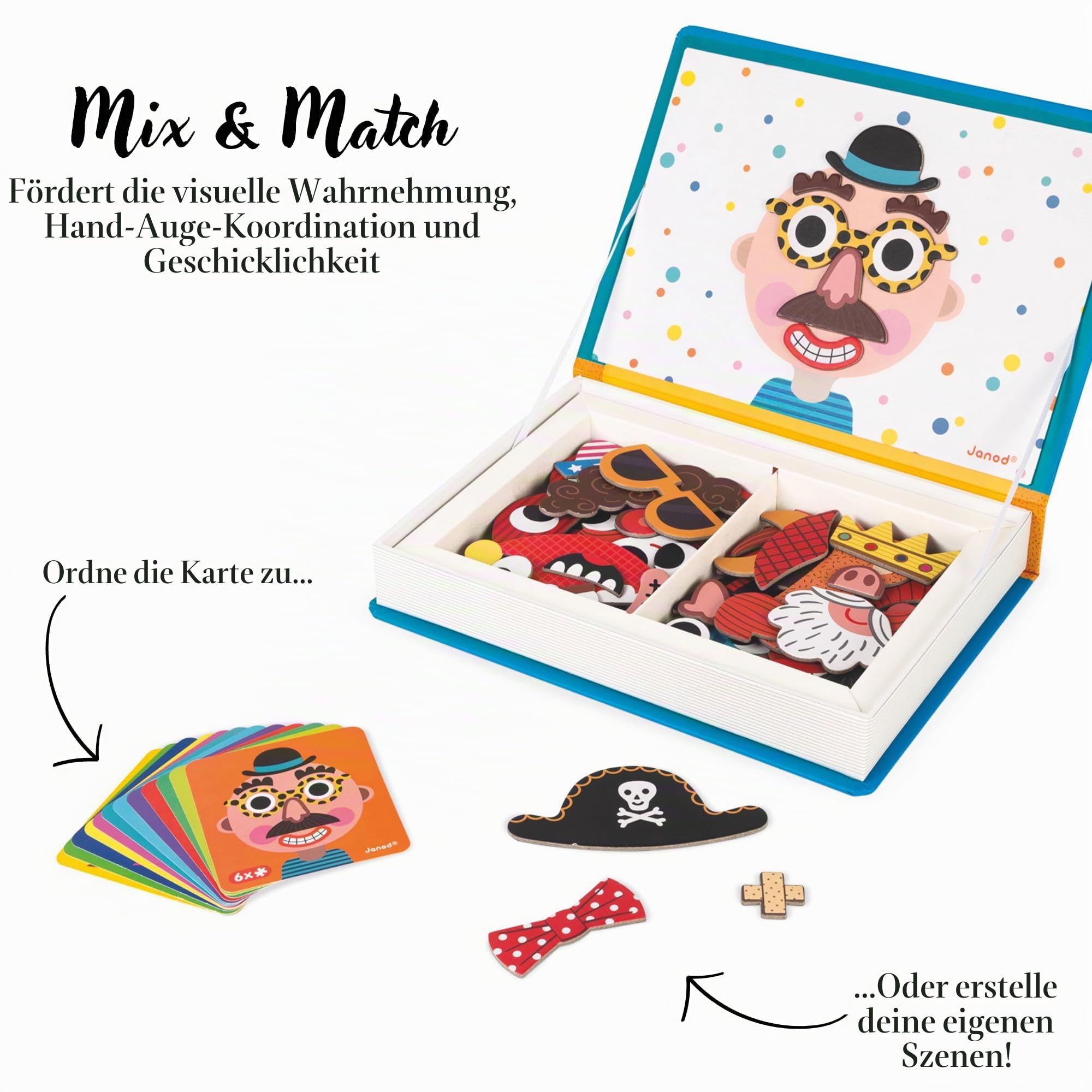 janod-magneti-book-crazy-faces-jungen-magnetspiel-70-teilig image 2