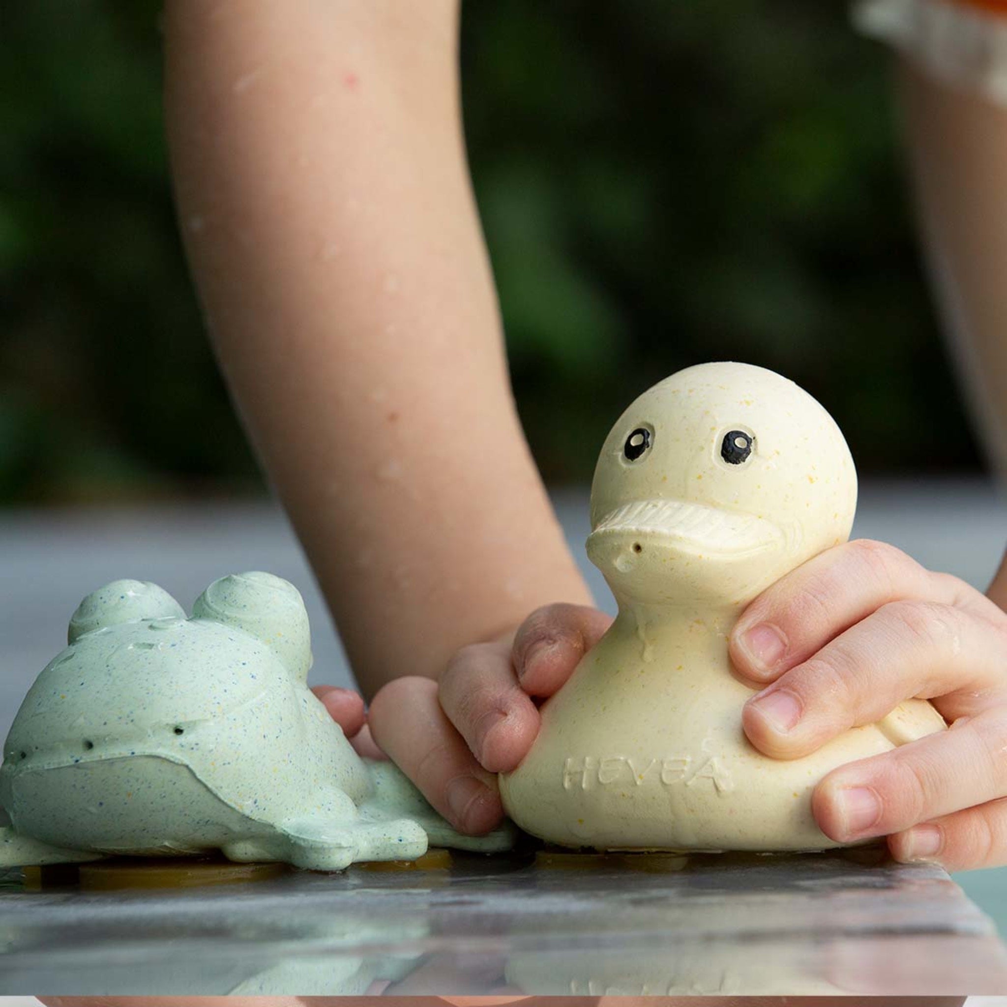 hevea-squeeze-n-splash-badespielzeug-geschenkset-ente-frosch image 3