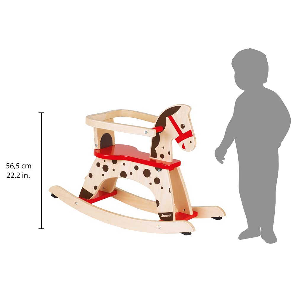 janod-caramel-schaukelpferd-holz-mit-kippschutz-ab-1-jahr image 7