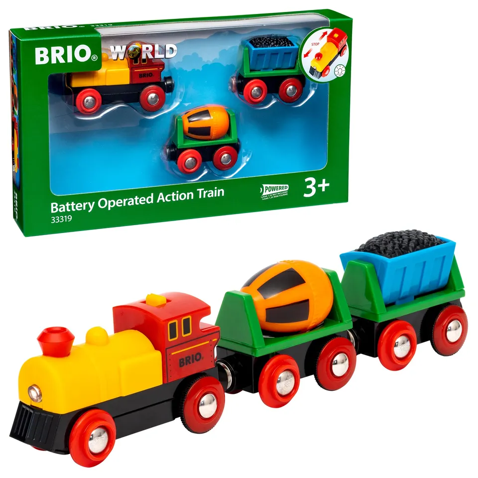 brio-world-zug-mit-batterielok-und-2-waggons image 1