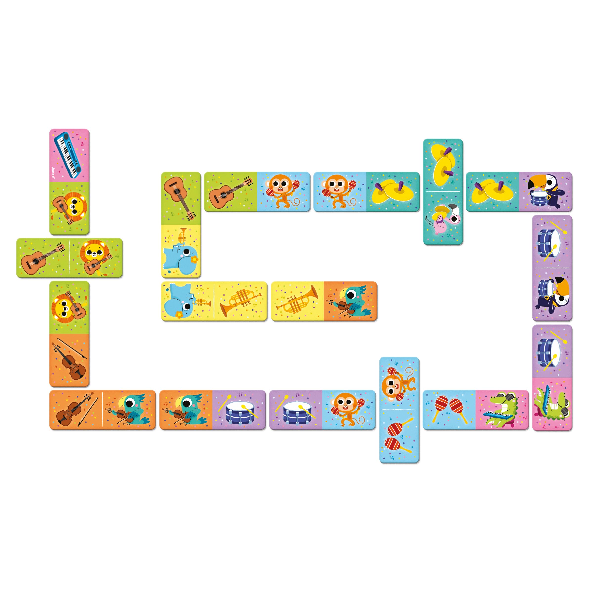 janod-domino-musikinstrumente-j02623-28-teiliges-domino-2-in-1-ab-3-jahren image 2