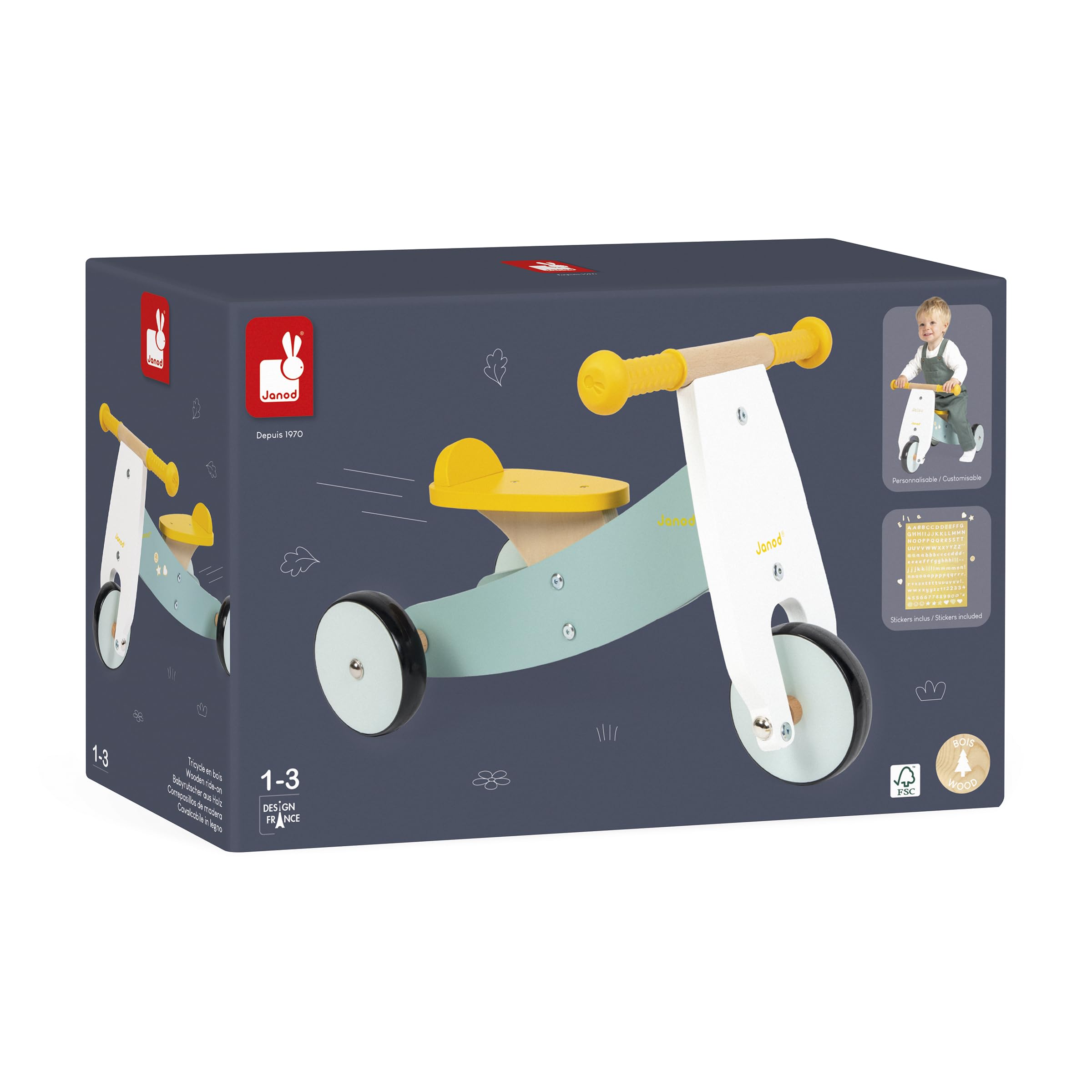 janod-dreirad-holz-individuell-gestaltbar-mit-stickerbogen-ab-12-monate image 7