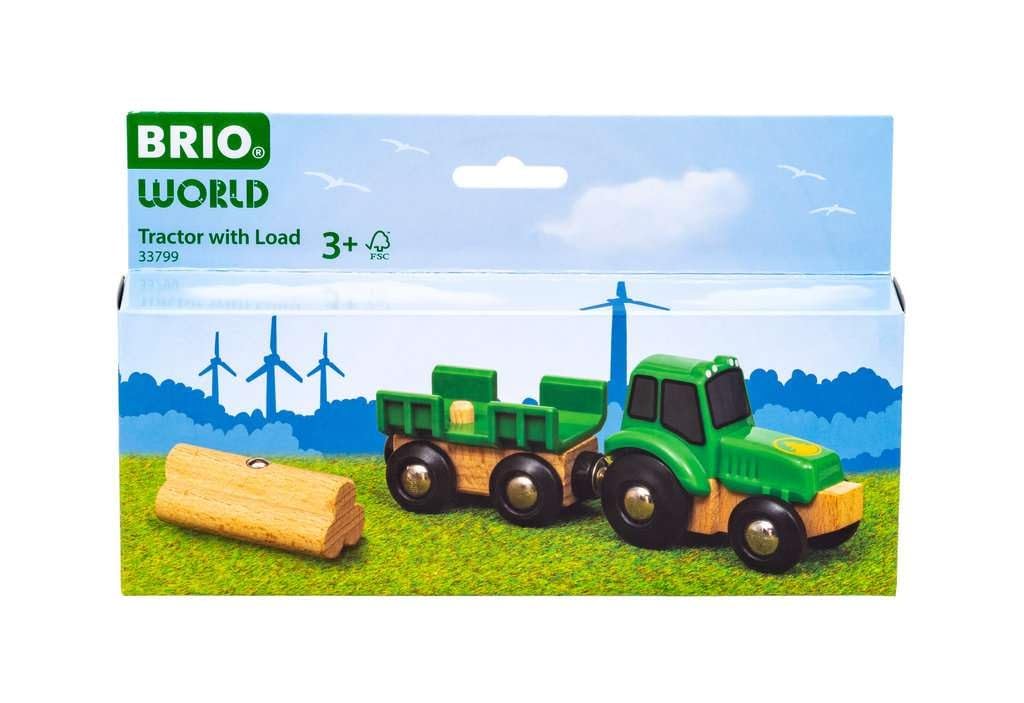 brio-world-traktor-mit-holz-anh-nger-fahrzeug-set-ab-3-jahre image 2