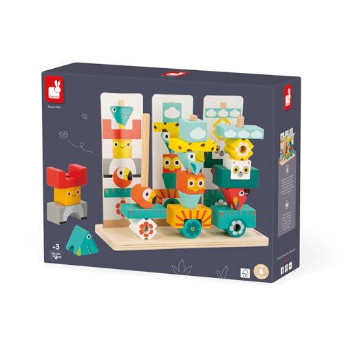 janod-tropik-totem-spiel-j08279-52-teiliges-holz-stapelspiel-ab-3-jahren image 6