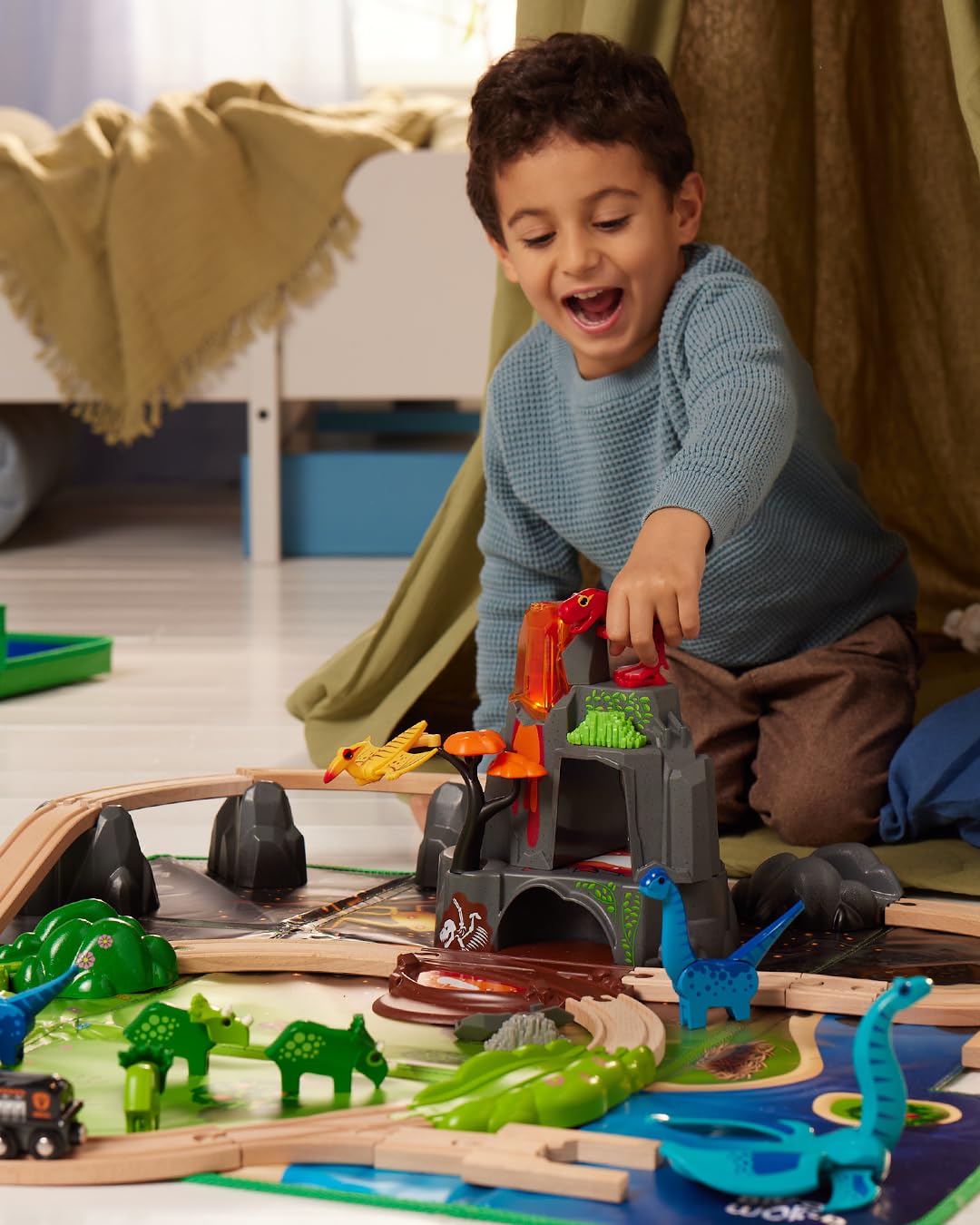 brio-world-dinosaurier-deluxe-set-36104-45-teiliges-zugset-mit-vulkan-ab-3-jahre image 6