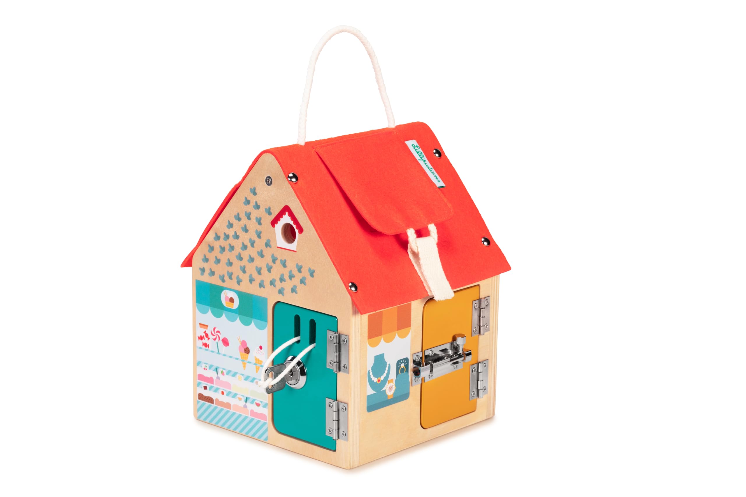 lilliputiens-holz-lernhaus-mit-6-verschl-ssen-und-alice image 1