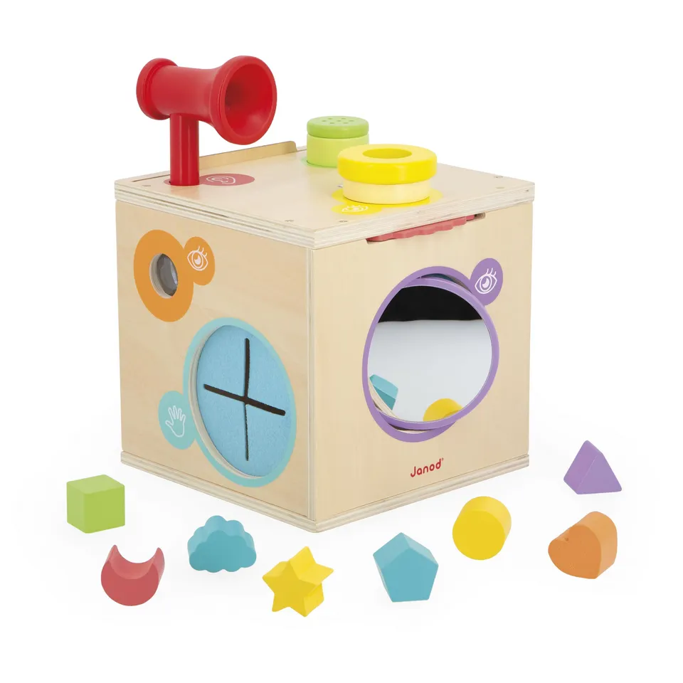 janod-j05307-sensorik-motorik-und-greifw-rfel-activity-cube-ab-18-monate image 1