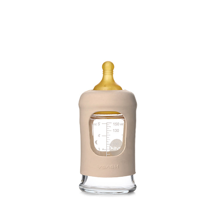 hevea-weithals-baby-glasflasche-mit-h-lle-150ml-single-pack image 3