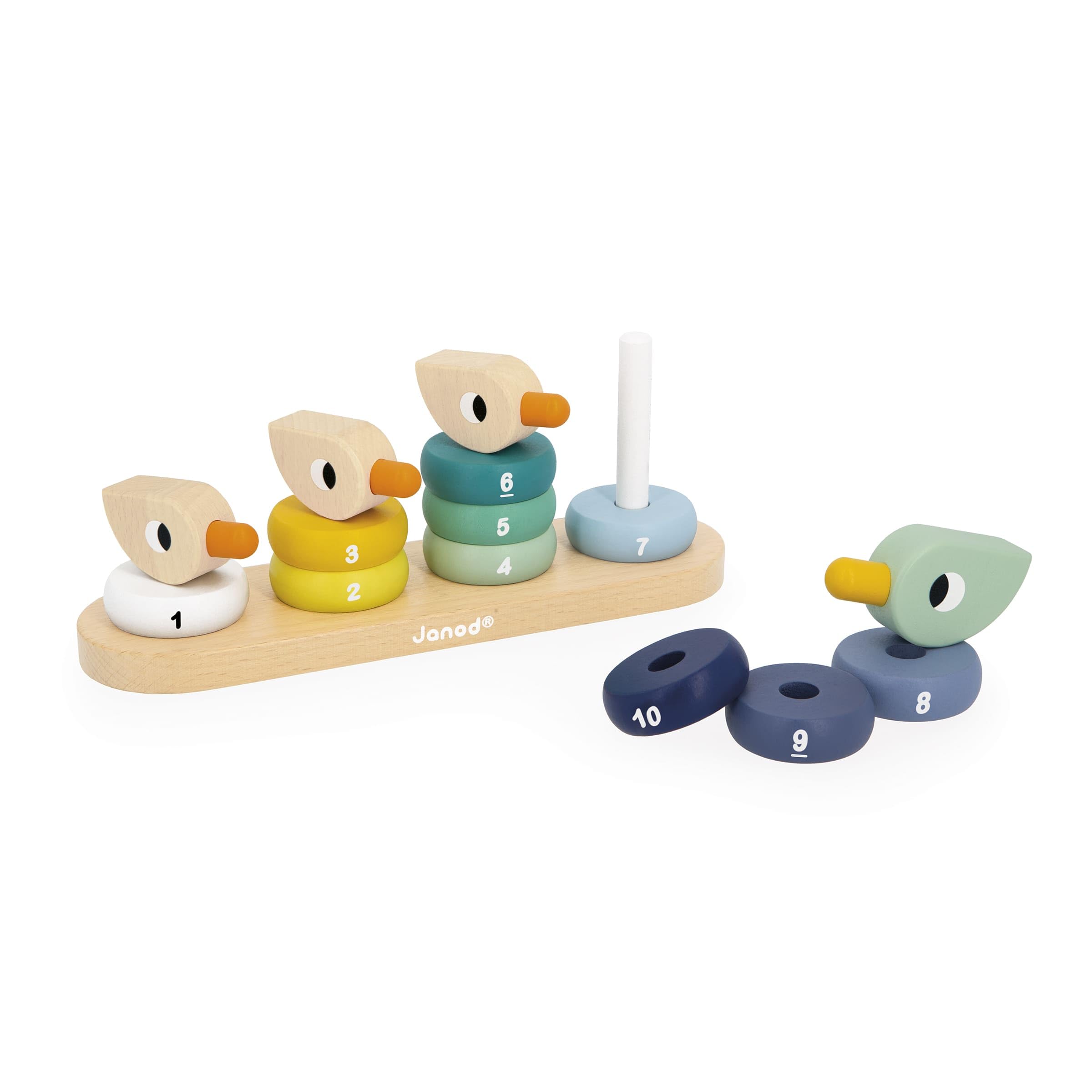 janod-stapelspiel-enten-aus-holz-14-teiliges-zahlen-lernspiel-ab-12-monaten image 3