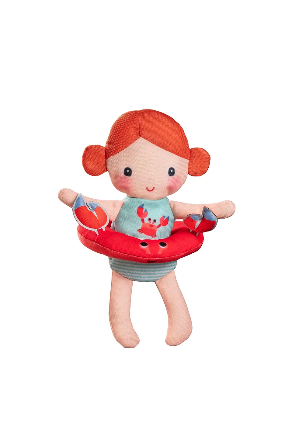 lilliputiens-axelle-schwimmende-badepuppe-mit-ring image 1