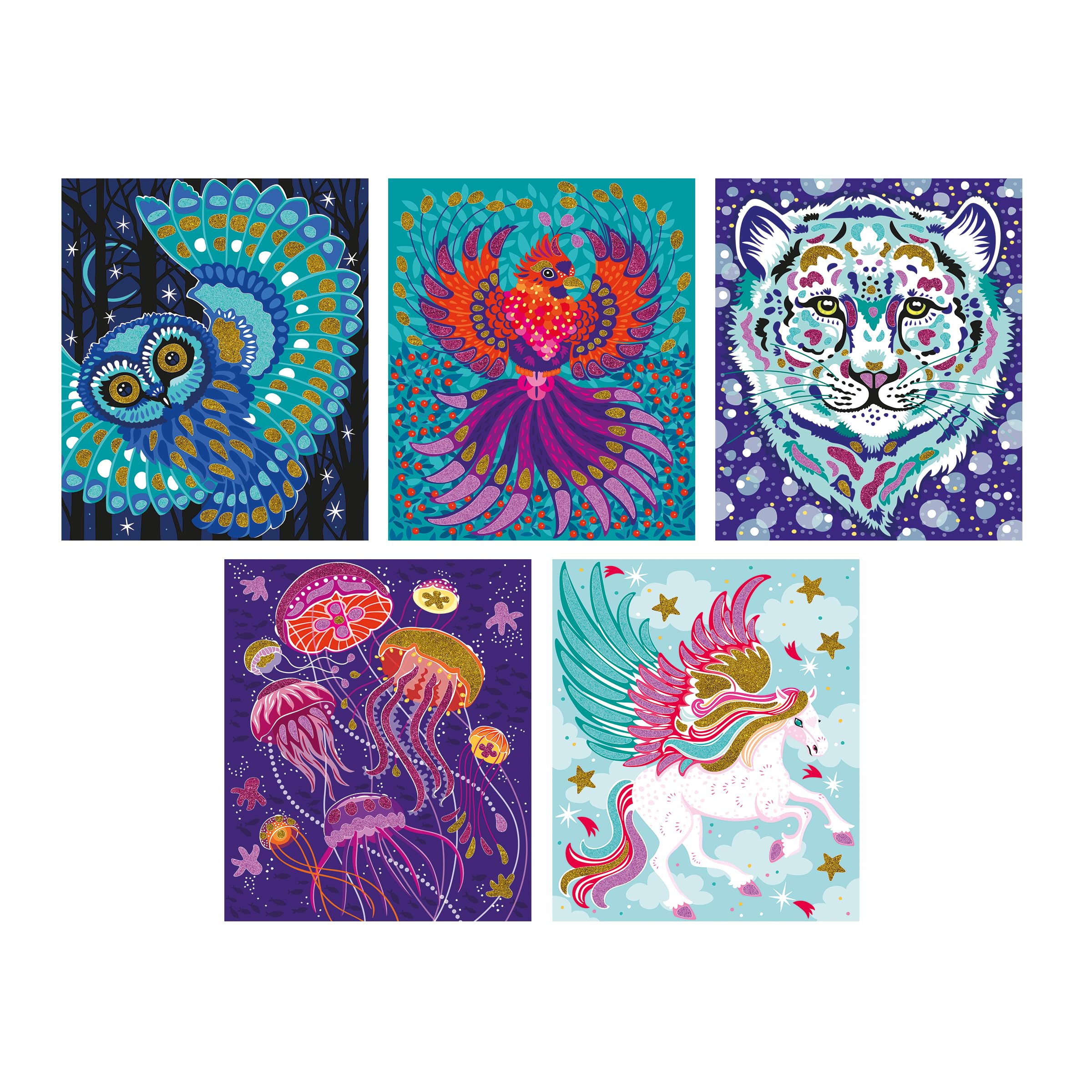 janod-les-ateliers-du-calme-pailletten-sand-glitzernde-tiere-kreativset-j09152 image 2