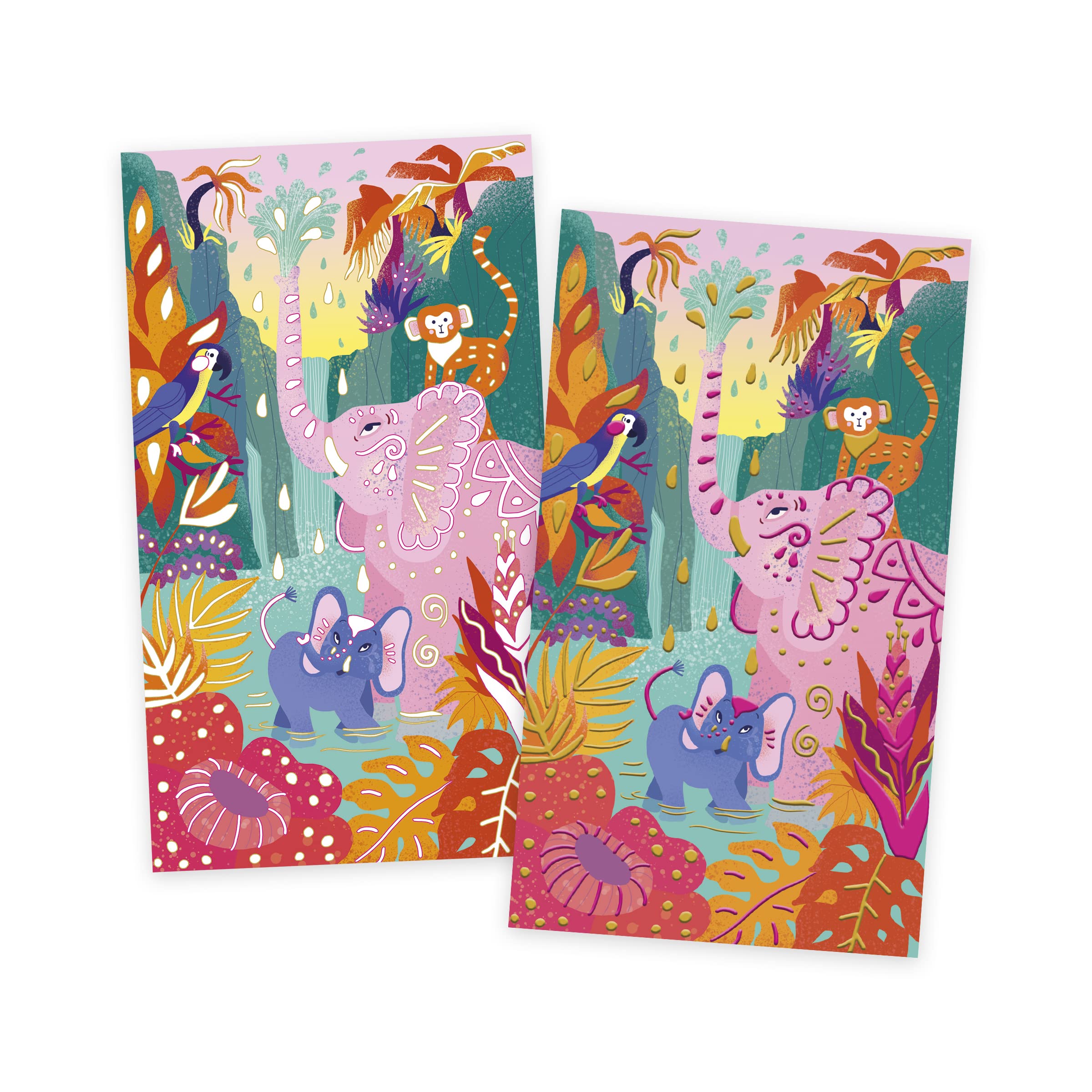 janod-les-ateliers-du-calme-3d-malerei-dschungel-j07950-mit-gold-pink image 3