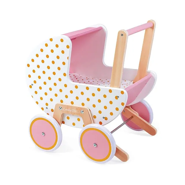 janod-candy-chic-j05886-holz-puppenwagen-mit-zubeh-r image 1