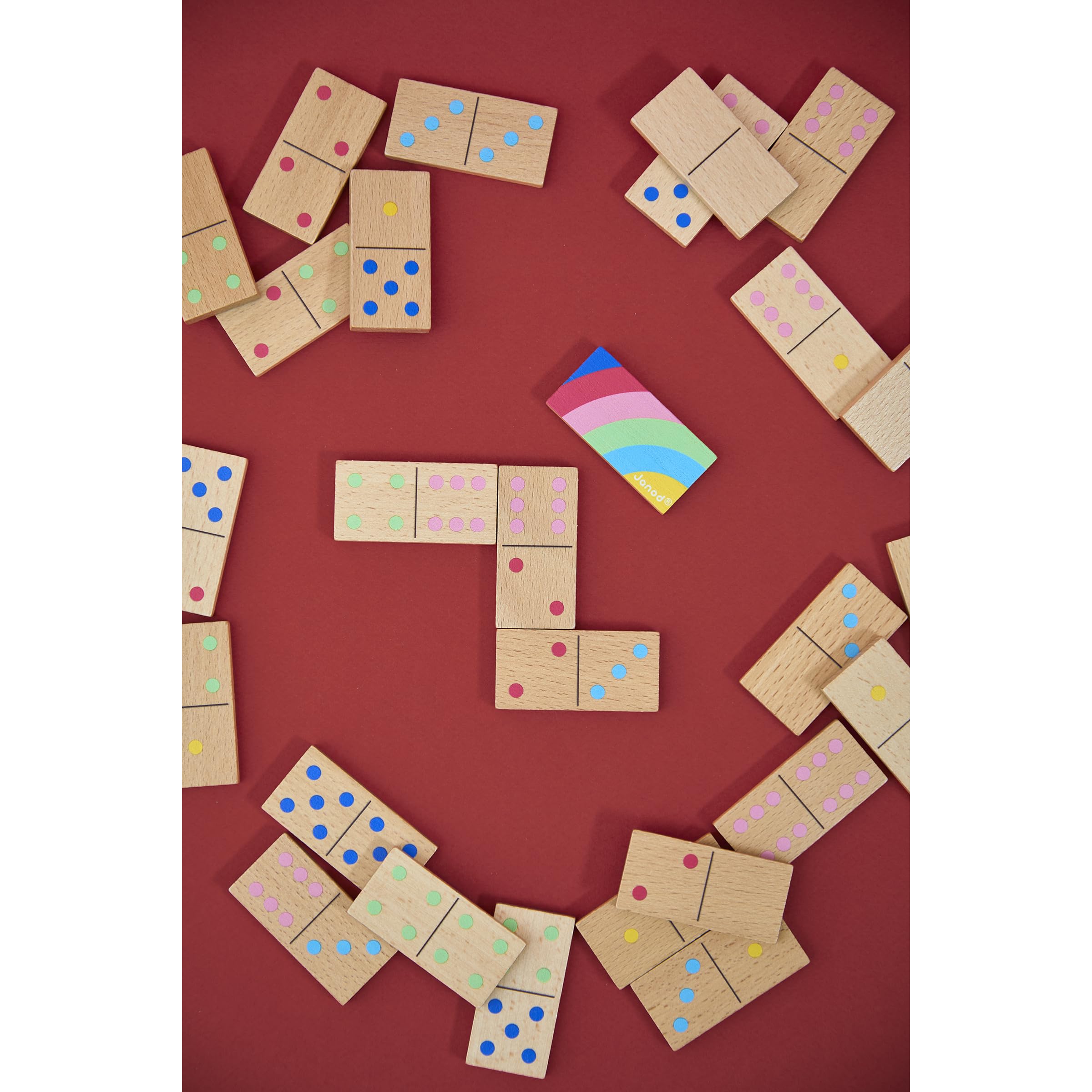 janod-dominospiel-holz-f-r-kinder-28-teile-familienspiel-ab-3-jahren image 6