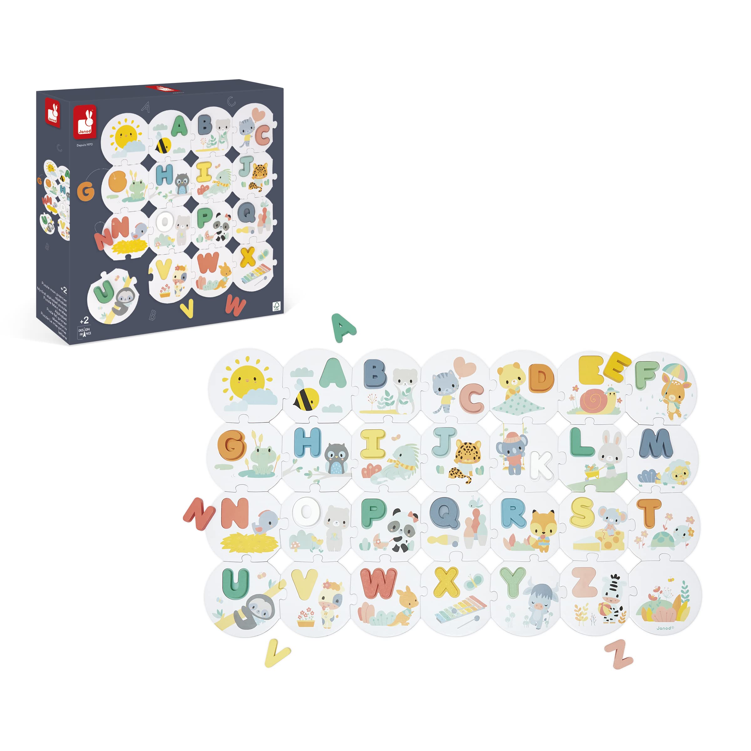 janod-pure-puzzle-mein-erstes-alphabet-j08045-28-teile-26-holzbuchstaben image 8