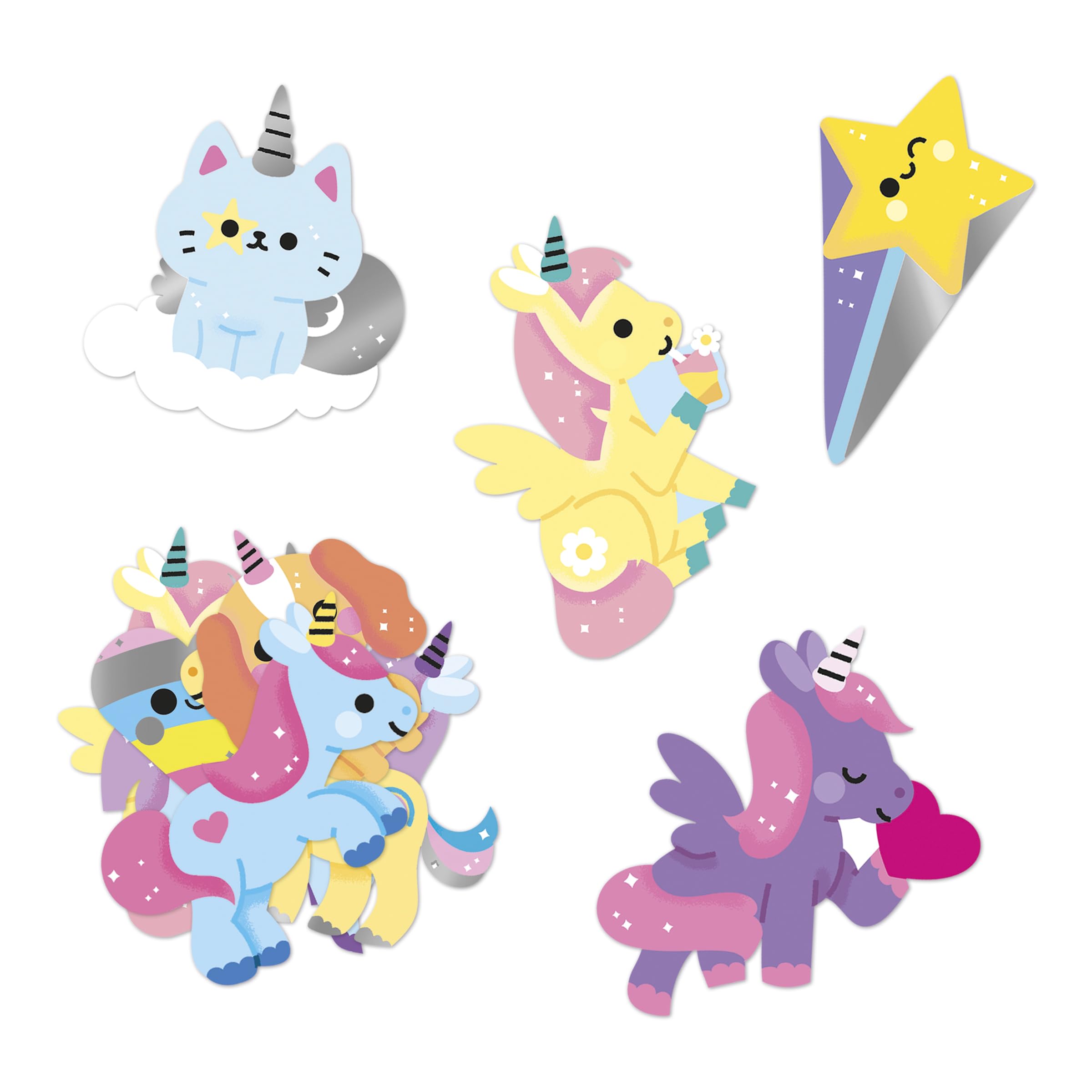 janod-einhorn-sticker-100-gummi-sticker-5x5-cm-ab-3-jahre image 2
