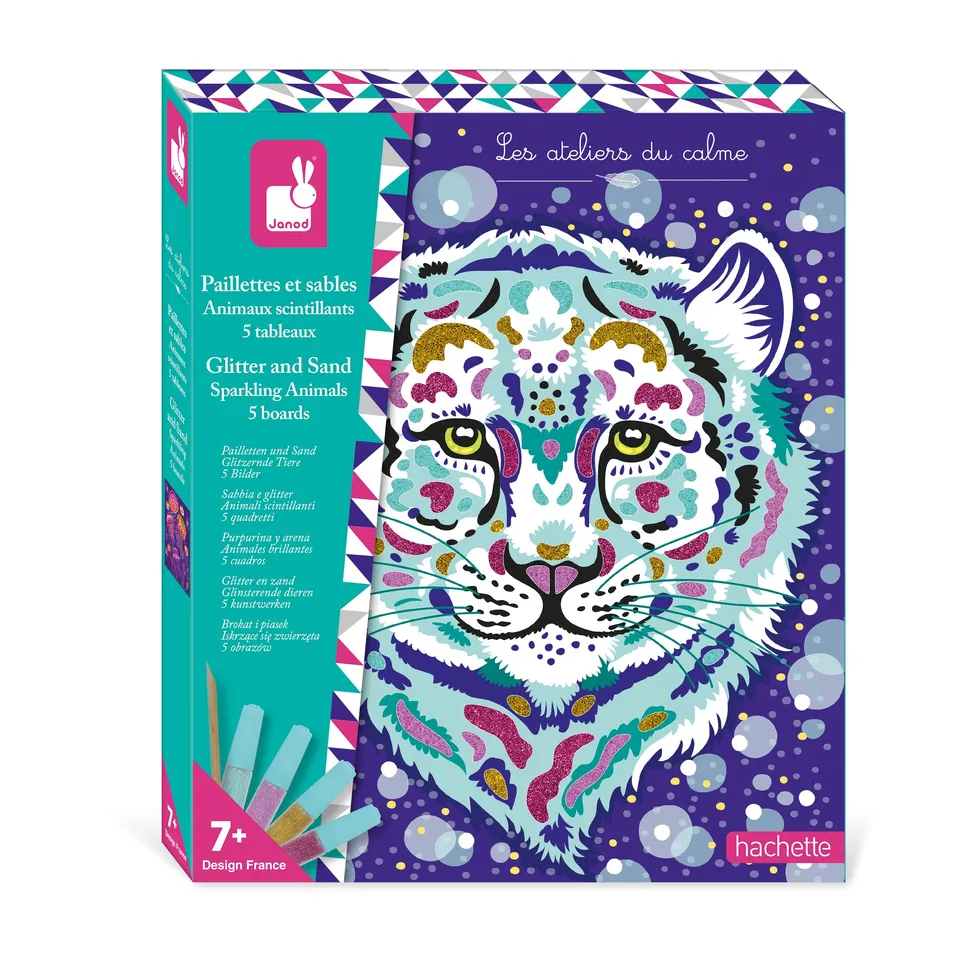 janod-les-ateliers-du-calme-pailletten-sand-glitzernde-tiere-kreativset-j09152 image 1