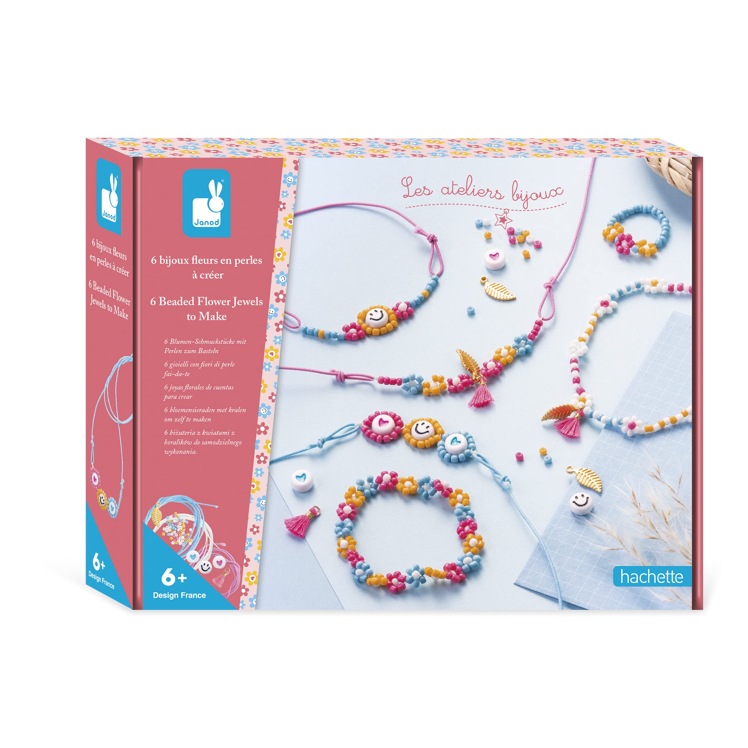 janod-les-ateliers-bijoux-bastelset-blumenschmuck-aus-bastelperlen image 1