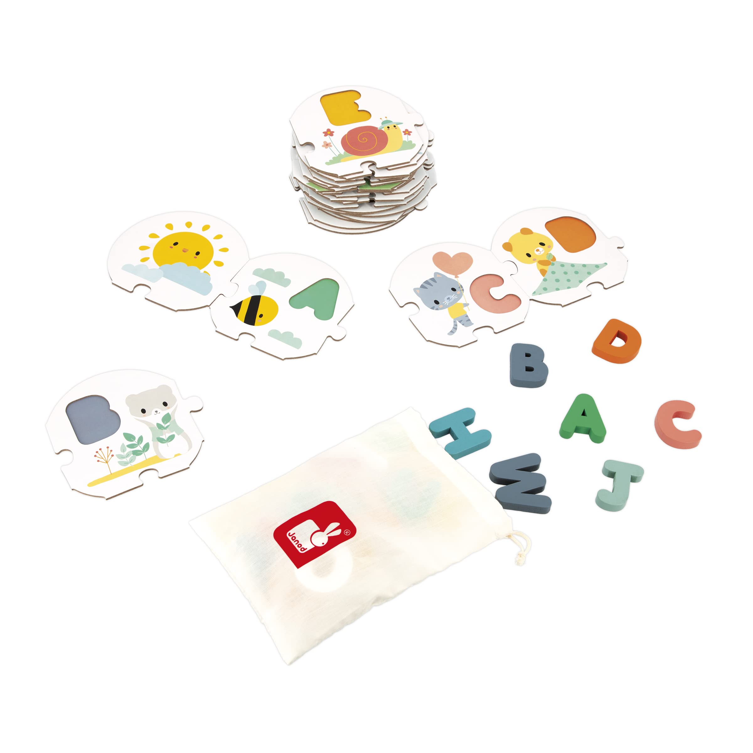 janod-pure-puzzle-mein-erstes-alphabet-j08045-28-teile-26-holzbuchstaben image 3