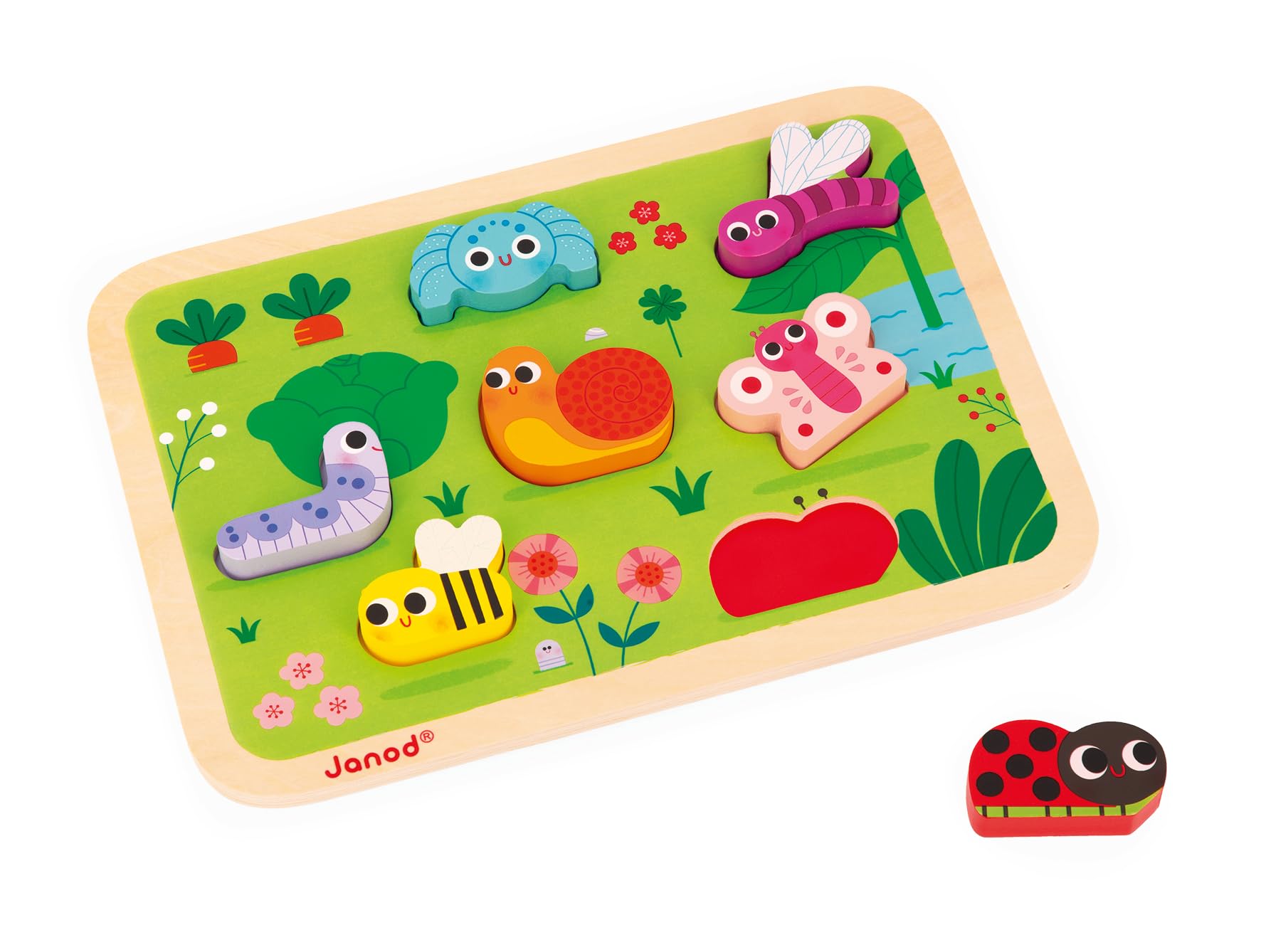 janod-chunky-puzzle-zoo-holz-steckpuzzle-mit-7-tieren image 4